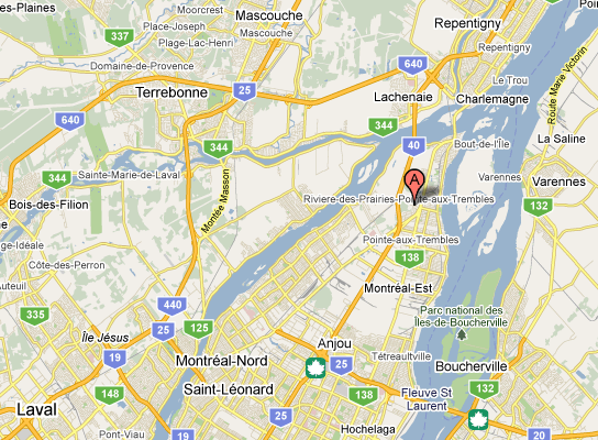 Spina-Bifida Montréal Map